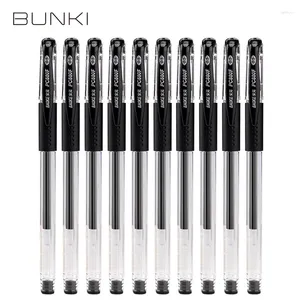 10 st/set gel bläck penna rullkula set kontor levererar svart blå röd färg 0,5 mm kulpoint elever skola stationer.