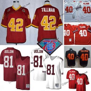 Custom 75th Throwback 40 Pat Tillman 2000 Football Jerseys 11 Larry Fitzgerald 8 Larry Wilson 72 Dan Dierdorf 52 Charley Trippi 81Jackie Smith 1 Ernie Nevers Wehrli