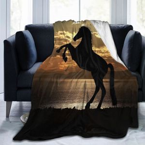 Flannel Blanket Animal Horse Air Conditioning Blanket Concert Fans Support Gift Christmas Fashion