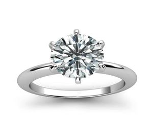 925 anello in argento sterling 1ct 2ct 3ct in stile classico Gioielli diamanti anello moissanite Anello per feste di nozze per donne 6455944