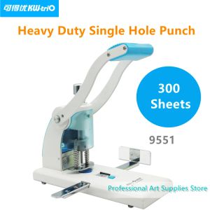 Punch Kwtrio Heavy Duty Single Hole Punch Finance Accounting Document File Thickning Borrning Rund Hål Kontor Bindande förnödenheter