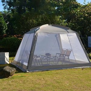 Tenda de mosquito tenda ao ar livre malha de campa solar protetora solar antimossquito pérgola proteção UV Piquennic piquenique tendas 240416