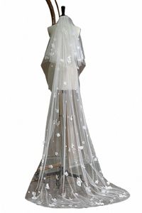 white Fr Bridal Veil Lace Wedding Veils For Brides Evening Dinner Party Dr Women Girl Gifts Hair Accories Jewelry f4g5#