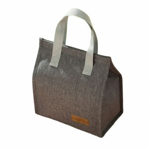 bag Picnic Food Bag Insulati Package Waterproof Lunch Bag Thermal Breakfast Organizer Tote Canvas Lunch Food Hand Bags x0mU#