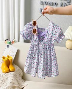 Girl039s Abiti Summer Fashion Girls Dress Floral Maniche Short Korean Children Clooding Princess Boutique Simple Stylegirl032385947