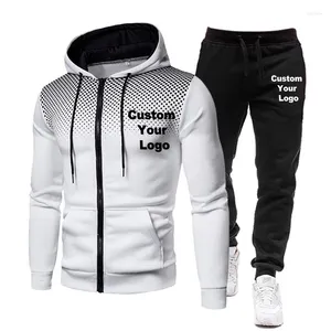 Men's Tracksuits Logo Custom Sweat Suor Set SettleSuit Men Roupe