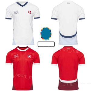 2024 Euro Cup Switzerland Soccer Jerseys SHAQIRI SCHAR NDOYE MVOGO FREULER WIDMER OKAFOR AMDOUNI RODRIGUEZ SEFEROVIC ZUBER EMBOLO Football Shirt National Team