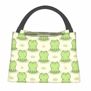 cute Frog Lunch Bag Animals Carto Portable Lunch Box School Graphic Design Cooler Bag Casual Oxford Thermal Lunch Bags Q8Jv#