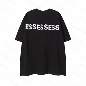 T-shirt Essentialsshirt Mens magliette Spessi versioni di cotone Summer Women Designers Thirt Fashion Tops Man Casual Letter Polos Abbigliamento Abbigliamento Tee 2024 ZX8