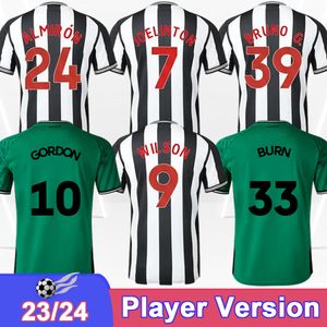 2023 24 Trippier Player Version Mens Soccer Jerseys Tonali Wilson Joelinton Isak Barnes Almiron Burn Home Away Football Shirts Short Sleeve Uniform