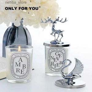 Fragrance BAIES Scented Candle and Deer Horn Swan Lid Fragrance European Style Romantic Candles Lamp Wedding Gifts Christmas Gifts L410