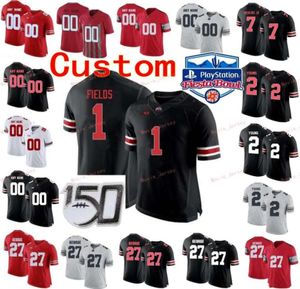 Stitched Custom 17 Chris Olave 18 Tate Martell 2 Chase Young 2 JK Dobbins Ohio State Buckeyes College Women Jersey9394509