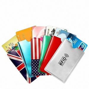 Nowy uchwyt na kartę anty -RFID NFC Blocking Reader Block Id Bank Uchwyt karty Case Protecti Metal Credit Card Case Aluminium P6PM#