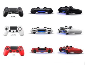 Bluetooth Wireless Controller för PS4 Vibration Joystick Gamepad Game Handle Controllers för att spela station med logotyp på detaljhandelsbox8539456