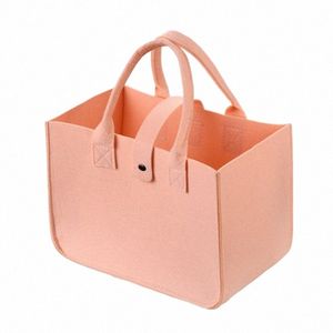 Büyük keçe dükkan çantaları çoklu functi tote çanta, bakkal için yeniden kullanılabilir hediye çantası tutamaklı oyuncak sundular depolama organizatör çanta y1yo#