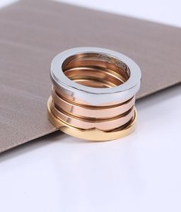 Anéis de primavera de cerâmica para homens homens meninas senhoras midi anéis de designer clássico faixas de casamento jóias joalheria ouro prata rosa mix color3411769