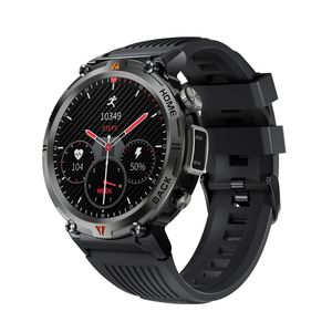 Ke3 Smart Watch HD HD GORT TOCK ROUND SERBOR 3ATM Bluetooth Call Heart Frequenzgesundheit Monitor mit Taschenlampen wasserdicht 100+ Sportmodi Smartwatch für Männer