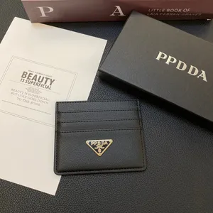 Porta di carta PR Fashion Caviar trapuntato Designer vera in pelle genuina Designer di carte di lusso per uomo per uomo Designer Wallet Designer Portafoglio