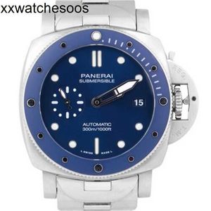 Designer Watch Paneraiss Watch Mechanik 2022 Diving Blu Notte 1068 42 mm Blau Stahl PAM01068 B+P.