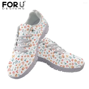 Scarpe casual Forudesigns Cartune Nursing Sneaker Sneaker comode a maglie aria scarpa per ragazze per ragazze calzature per ragazze