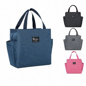 Bolsas de lanchonetes de cor sólida Bolsa de dois bolsos de piquenique para piquenique para piquenique Bolsa de lanchonete