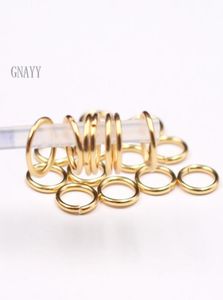 Lot 500pcs Sprungring Split Ringe mehr Größe Edelstahl Goldplattierter Bling -Befunde Markierungen Schmuckzubehör Diy4991373