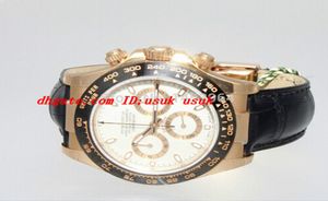 Fabriksleverantör Luxury Wristwatch Ceramic 116515 White Dial rostfritt stål Bezel Automatiska Mens Men039s Watch Watches2137702