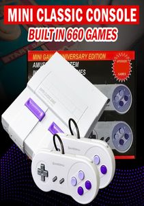 Konsole gier telewizyjnych SNES 8BITS Konsole do gier z 660 konsolami do gier dla SNES SFC Games Dual Gamepad Play