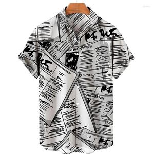Camisas casuais masculinas Lisão havaiano 3D Prind Men Shirt Man/Women Fashion Sleeves Short Botão de lapela Tops de grandes dimensões roupas unissex