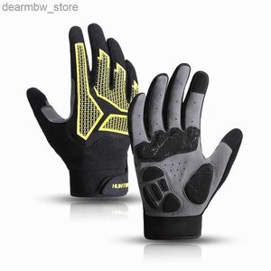 Cycling Gloves Outdoor Sports Cycling Men Women Motorcyc Gloves Summer Sun Protection Anti-Slip Shock-Absorbing Wear-Resistant Touch Screen L48