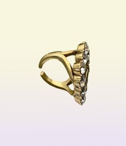 Ny stil klassisk lyx kärlek band ring mode kvinna kristall bröllop ringar hög kvalitet 316l rostfritt stål designer smycken gif3325254