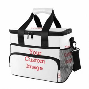 cooler Bags Insulated Picnic ice pack Food Bag Customized logo Large Capacity Lunch Box Bag Thermal Multifunctial Picnic Tote B2KA#