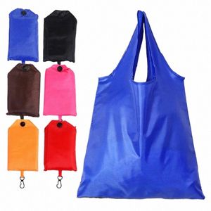 portable Reusable Shop Bag Oxford Lightweight Large-capacity Grocery Purse Tote Foldable Waterproof Shoulder Bag Handbag L6lb#