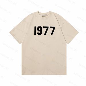 T-shirt essentialsshirt mens t skjortor tjock bomullsversion sommar kvinnor designers tshirt mode tops man casual brev polos kläder kläd tees 2024 zx16