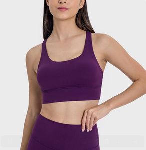 Sports BH Running Fitness Yoga Outfits 4 Lines Push Up Tank Tops med vadderad BH -träning Gymkläder Kvinnor Träning slitage