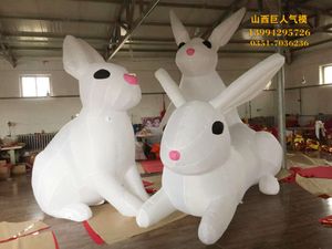 Mascot Costumes Jade Moon Rabbit Iatable Mid Autumn Festival Air Model Luminous Rabbit Factory Dostosowanie