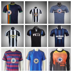 New Castle Retro Man Soccer Maglie Shearer Asprilla Emre Owen Ketsbaia camicie da calcio a casa Vintage 80 82 83 85 88 90 91 92 93 95 97 96 98 99 00 2000 1995 1996 1980 1990 NUFC