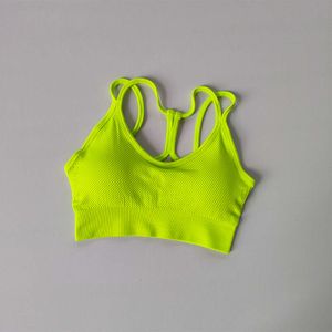 Justera Sports Lu Kvinnor som kör underkläder Stuffsäker Summer Back Fiess Vest Professional Training Yoga Bra Lemon Gym Running Workout