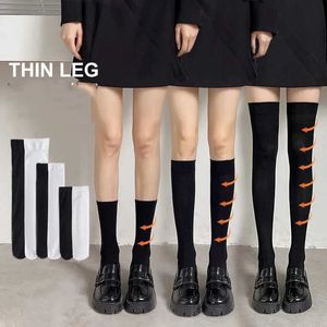 Sexiga strumpor 3 par JK Woman Socks Cute Black White Velvet Lolita Long Socks Solid Color Kne High Socks Fashion Kawaii Cosplay Sexig Nylon 240416