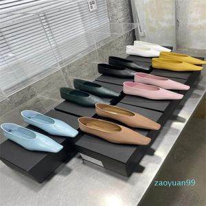 15A Casual Shoes 2024 Women Kitten Hälen Sandaler Hög klackar äkta läderglaspumpar Poined Toe Open Tisters Sandalias Mujer Loafer