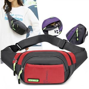 Koşu Bel Çantaları Açık Fitness Erkek Kadınlar Fanny Pack Seyahat Bisiklet Büyük Kapasite Crossbody Çantalar