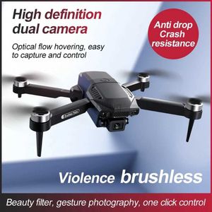 Drones F198 Drone WIFI FPV HD Aerial Photography Wide Angle Dual Camera Professional With 1080P Brushless RC Foldable Quadcopter 24416