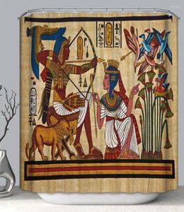 Cortinas de banho cortina de tecido de arte egípcia Egito antigo