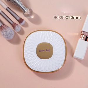 new 2024 Double-sided Portable Compact Makeup Mirror Folding Mini Student Dressing Mirror Women Hand-held Makeup Plane Vanity Mirrorfor for