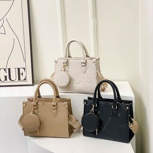 Bolsa de designer Luxo na bolsa Go Shopper para feminino em couro com esterro