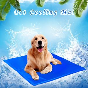Pet Dog Cat Cooling Mat Pad Bed Non Toxic Canine Cushion Summer Soft House 240416