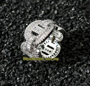 ヨーロッパとアメリカの新しいリングキューバチェーンリングリアルゴールドメッキczダイヤモンド付きマイクロインレイドヒップホップアイスアウトダイヤモンドメン8033480