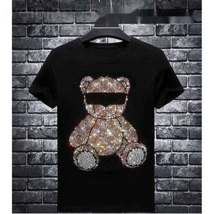 Haikyuu Hotdrill Cool Rhinestones Anime Tshirt Spela män kläder harjuku sommarstoppar t skjortor tshirts för haikyuu mode tshirt k86a