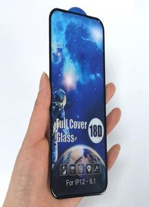 Защитник экрана для iPhone 14 Pro Max 13 Mini 12 11 XS XR X 8 7 6 Plus SE 18D Full Glue Cover Custed 9H Tempered Glass Film Shiel2376641