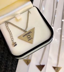 Never Fading triangle C necklace Plated Luxury Designer Necklaces Stainless Steel Pendant Necklace for men women Jewelry Party Jewelry